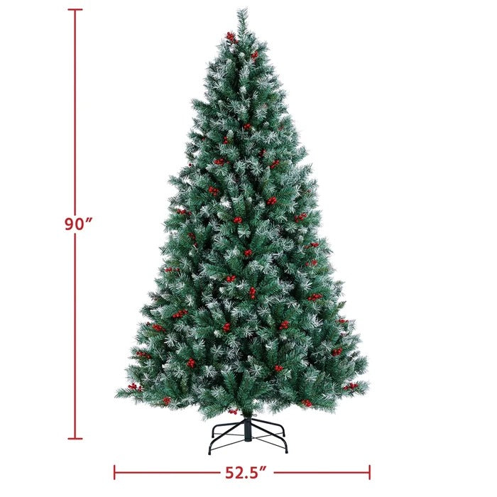 Lighted Artificial Spruce Christmas Tree