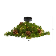 Festive Holiday Mixed Floral Arrangement in Pot
