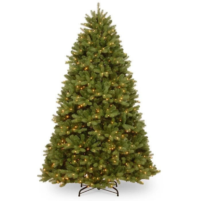 Newberry Spruce 90'' Lighted Artificial Spruce Christmas Tree