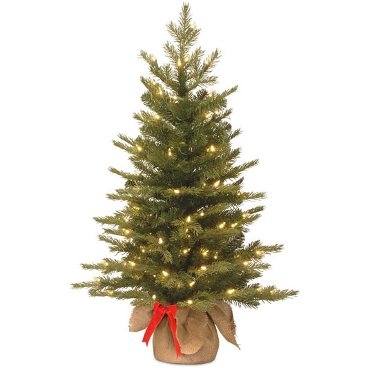 Nordic Green Artificial Christmas Tree with 50 Clear Lights