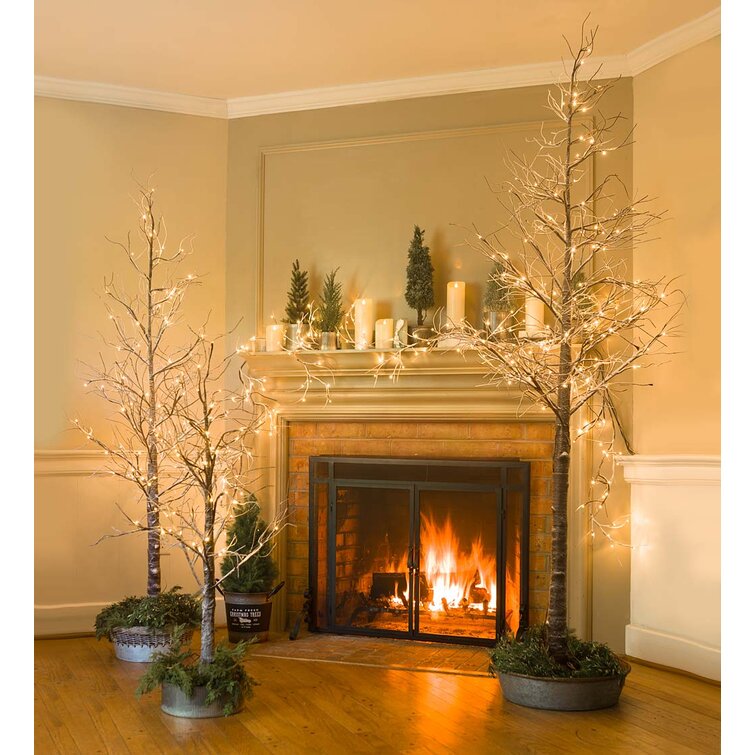 Plow and Hearth Birch Lighted Tree
