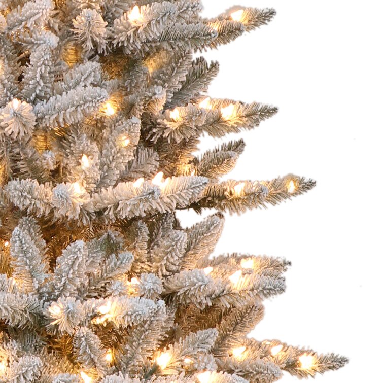 Pre-Lit Flocked Artificial Christmas Tree