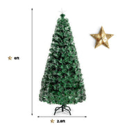 Artificial Optical Christmas Tree with White Lights