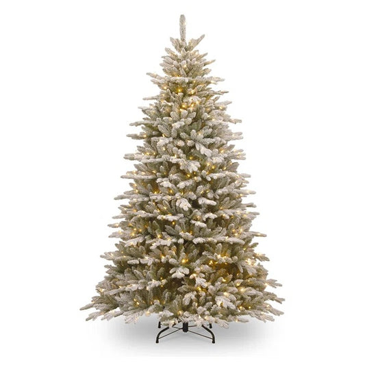 Sierra 90'' Lighted Artificial Spruce Christmas Tree