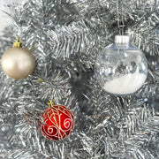 Silver Artificial Fir Christmas Tree