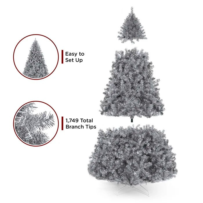 Silver Artificial Fir Christmas Tree