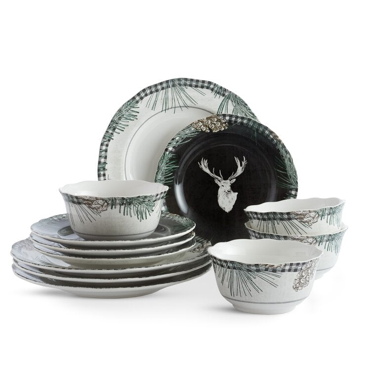 Sommers Creek 12 Piece Dinnerware Set, Service for 4