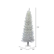 Sparkle White Spruce 90'' Artificial Spruce Christmas Tree