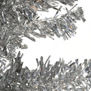 Artificial Tinsel Silver Pine For Christmas