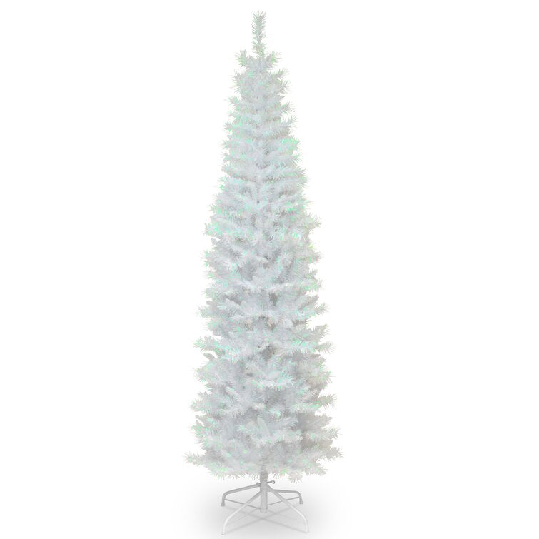 White Artificial Christmas Tinsel Trees