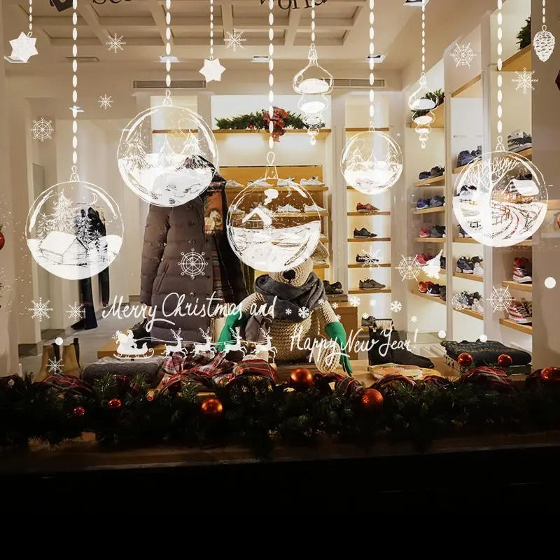 Christmas Window and Wall Sticker Shop Decorative Stickers