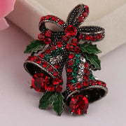 Christmas Retro Bell Festive Brooch Pin Gift