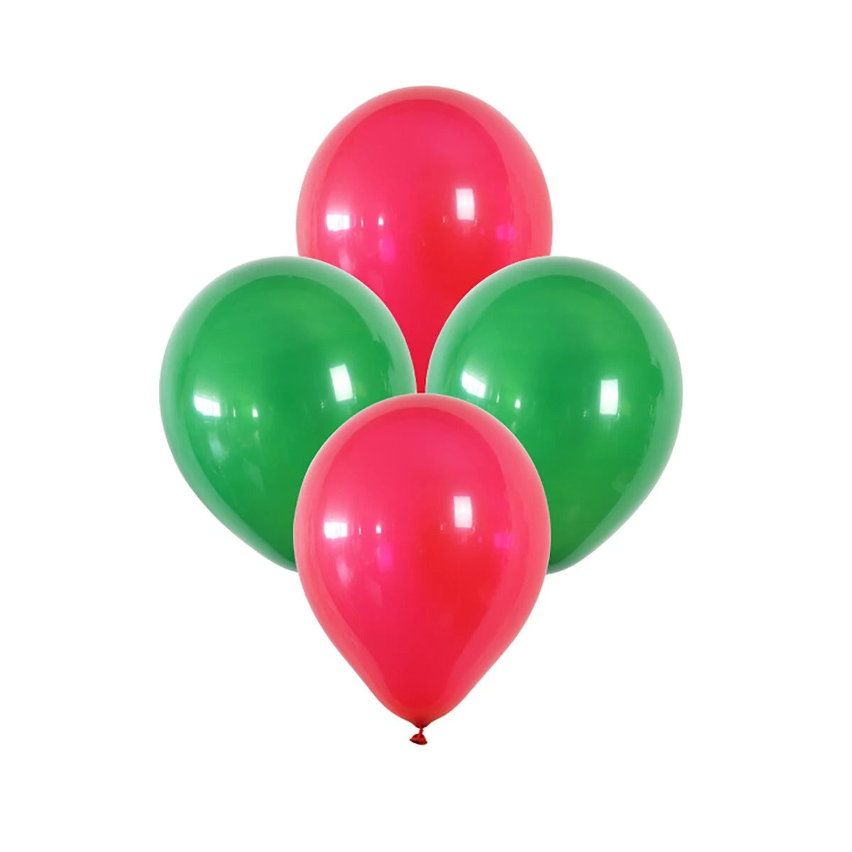 Merry Christmas Hats Trees Latex Round Balloons Bundle