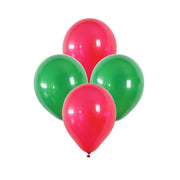 Merry Christmas Hats Trees Latex Round Balloons Bundle