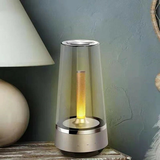 USB Warm and Romantic Candle Breathing Night Light bluetooth Speaker