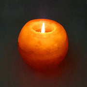 Crystal Himalayan Night Light Candle Holder Natural Salt Rock Tea Light Air Purifying Table Lamp