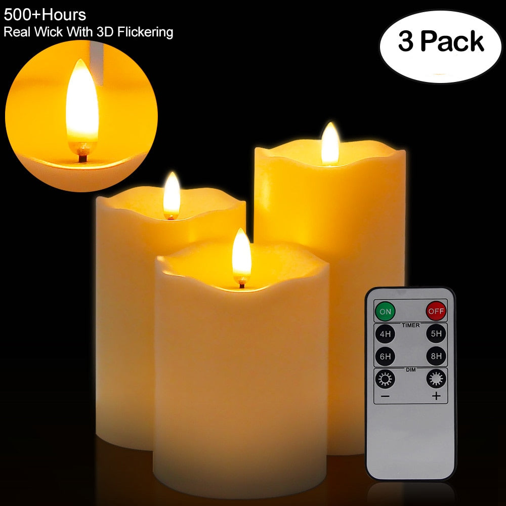 Flameless Remote Control LED Candle Lights