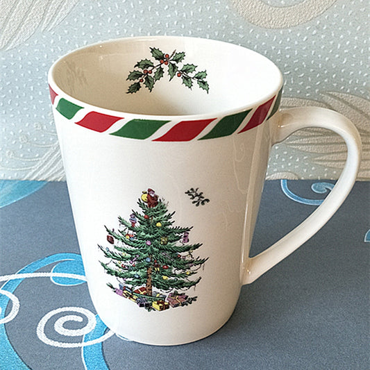 Classic Christmas Tree Printed Mug