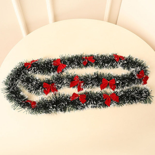 Christmas Decoration Bar Top Ribbon Garlands