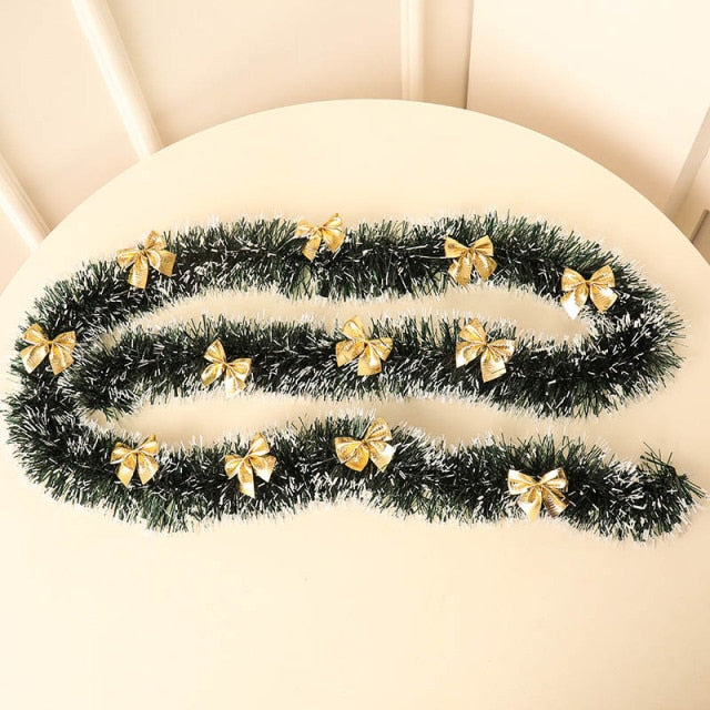Christmas Decoration Bar Top Ribbon Garlands