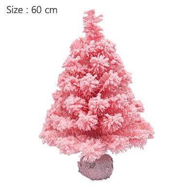 PVC Flocking Pink Christmas Artificial Tree