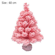 PVC Flocking Pink Christmas Artificial Tree