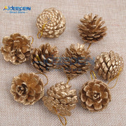Golden And Silver Christmas Tree Hanging Ornaments