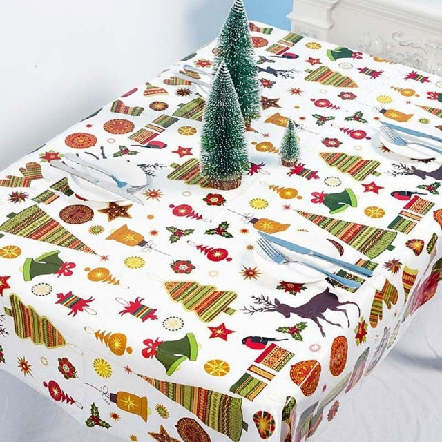 Christmas Table cloth Dinner Party New Year Printed