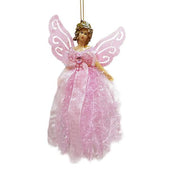Christmas Doll Mini Angel Christmas Tree Pendant With Silver Wings