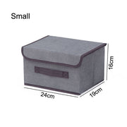 Cotton Linen Storage Box With Cap 2 Size Christmas Storage