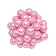 50Pcs/lot Mini Artificial Flower Fruit Stamens Cherry Christmas Plastic Pearl Berries Ornaments - Christmas Trees USA