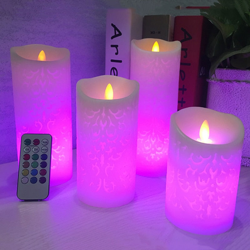 RGB Remote Control Dancing Flame LED Candle