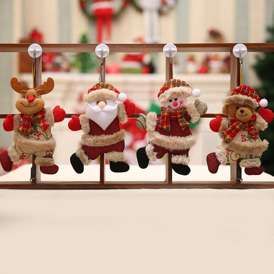 Santa Claus Snowman Tree Pendant Doll Hang Decorations