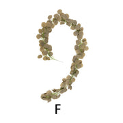 2M Artificial Green Eucalyptus Garland Leaves Christmas Decoration Wreath DIY - Christmas Trees USA