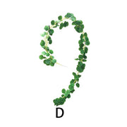 2M Artificial Green Eucalyptus Garland Leaves Christmas Decoration Wreath DIY - Christmas Trees USA