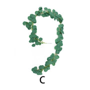 2M Artificial Green Eucalyptus Garland Leaves Christmas Decoration Wreath DIY - Christmas Trees USA