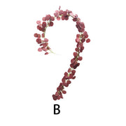 2M Artificial Green Eucalyptus Garland Leaves Christmas Decoration Wreath DIY - Christmas Trees USA