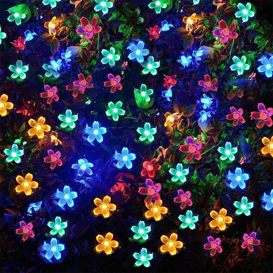 LED Christmas Lights Blossom Flowers LED String Fairy