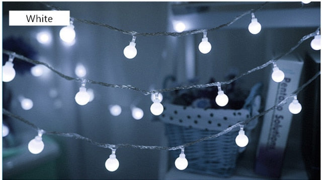 Fairy Garland LED Ball String Lights - Christmas Trees USA