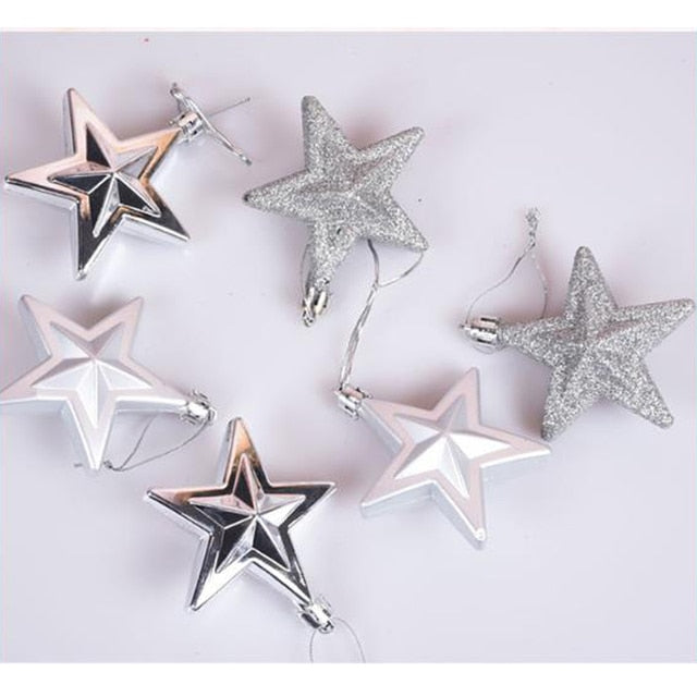 Glittering Star Pendant For Christmas Tree