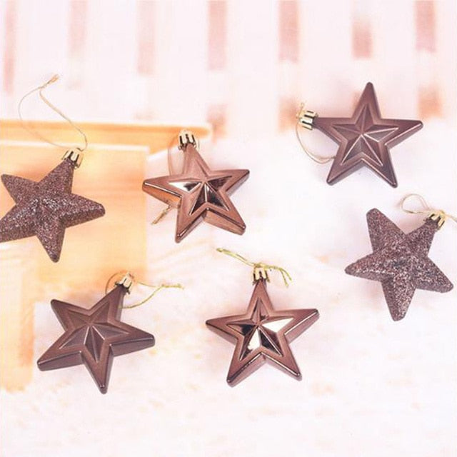 Glittering Star Pendant For Christmas Tree