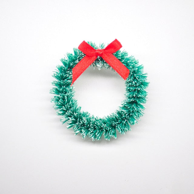 6 Mini handmade Christmas wreath - Christmas Trees USA