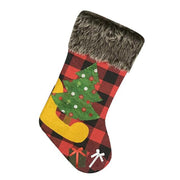Christmas Stockings Fabric Santa Claus Sock - Christmas Trees USA
