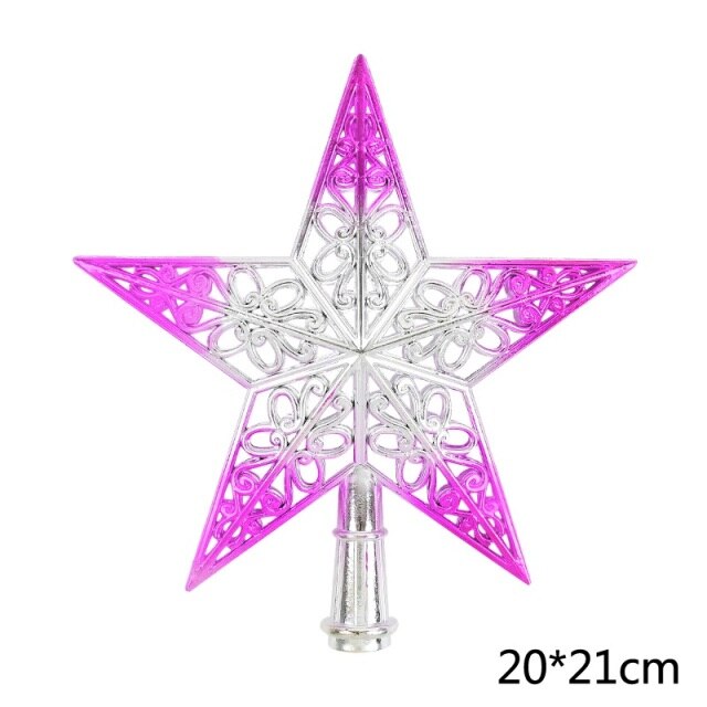 Christmas Tree Top 3D Five-Point Star