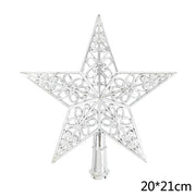 Christmas Tree Top 3D Five-Point Star