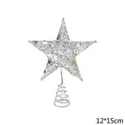Hollow Sparkle Star Toppers Christmas Tree Topper