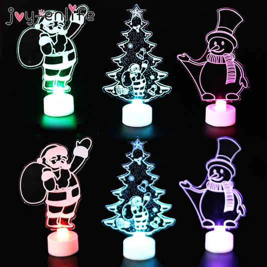 Christmas Home Decoration Colorful 3D LED Lamps - Christmas Trees USA