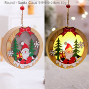 Christmas Ornaments Wooden Hanging Pendant - Christmas Trees USA