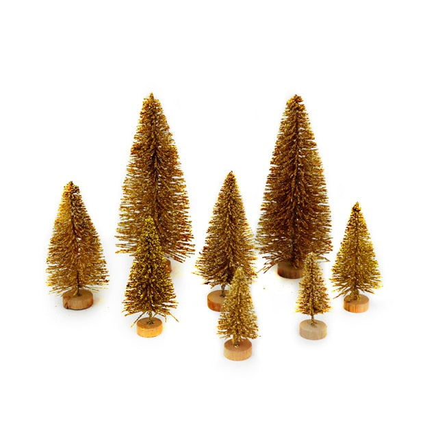 Artificial Mini Christmas Snow Frost Small Pine Tree