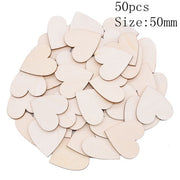 Heart Wooden Confetti Table Scatter Rustic Wood Table Decoration ornaments
